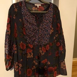 1X boho tunic with attached tank